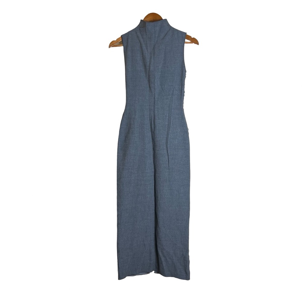Zara grey knit sleeveless maxi dress. Size xs